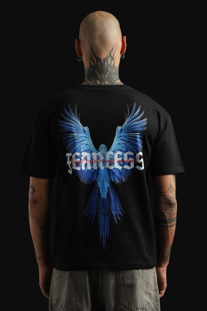 Fearless Oversized Black T-shirt